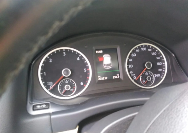 Volkswagen Tiguan cena 53500 przebieg: 202200, rok produkcji 2014 z Olsztynek małe 211